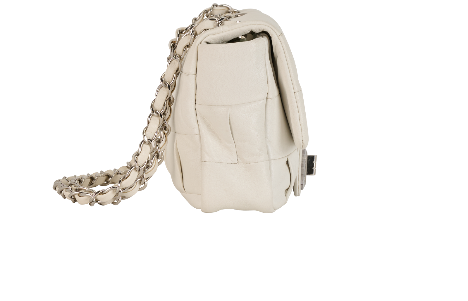 Igloo Reissue, &pound;1,300, Handbags, White, Lambskin Leather, Side view